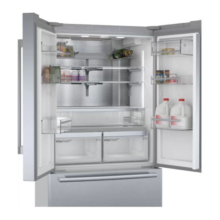 Bosch KFF96PIEP Inox-Easyclean American Food Centre (Plumbed Ice + Water)