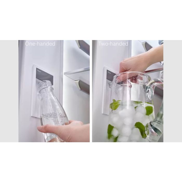 Bosch KFF96PIEP Inox-Easyclean American Food Centre (Plumbed Ice + Water)