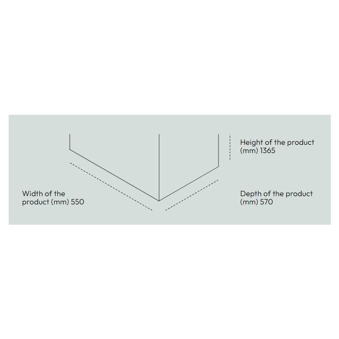 Candy CCH1S513EWK White H1365 W550 D570 Static Fridge Freezer