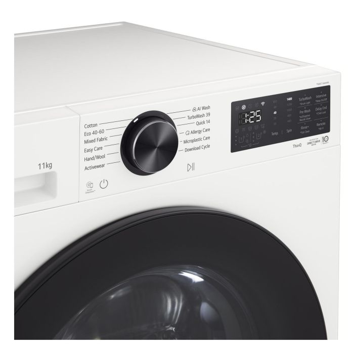 LG F4X5011TWB 11kg 1400 Spin Washing Machine - White