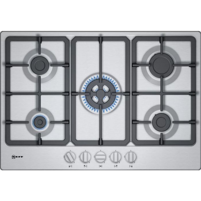 Neff T27BB59N0 S/Steel Built-In Gas Hob