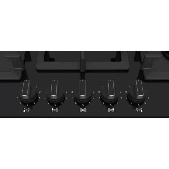 Neff T27CS59S0 Black Glass Built-In Gas Hob