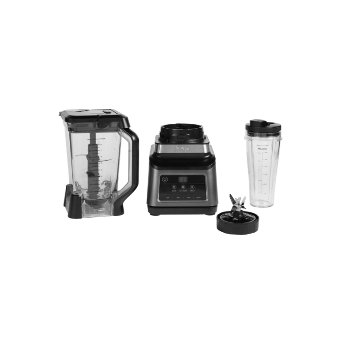 Ninja BN750UK Black / Silver 2-In-1 Blender With Auto-Iq