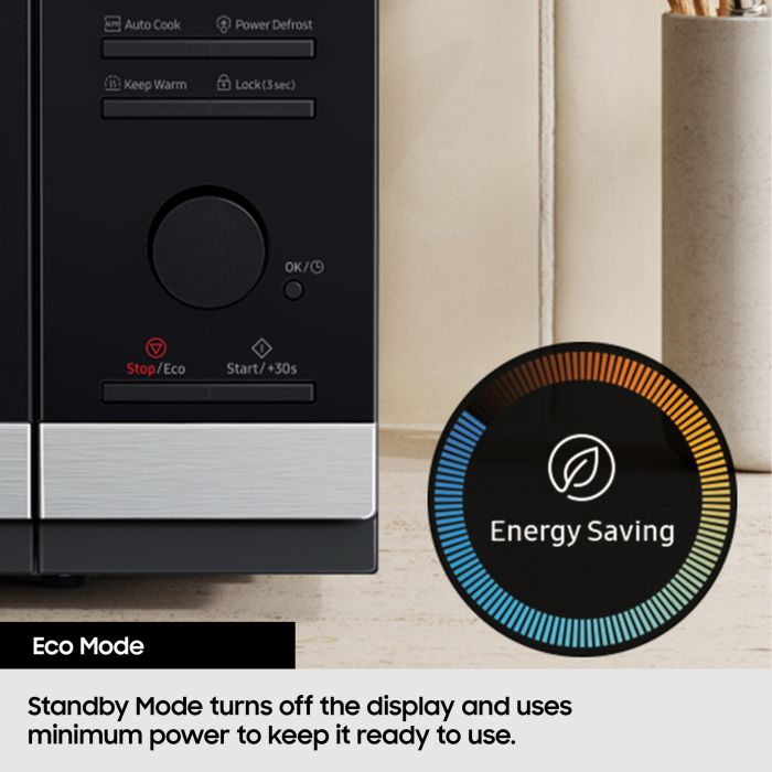Samsung MS23K3515AK/EU 23L Solo Microwave Oven With Triple Distribution System - Black