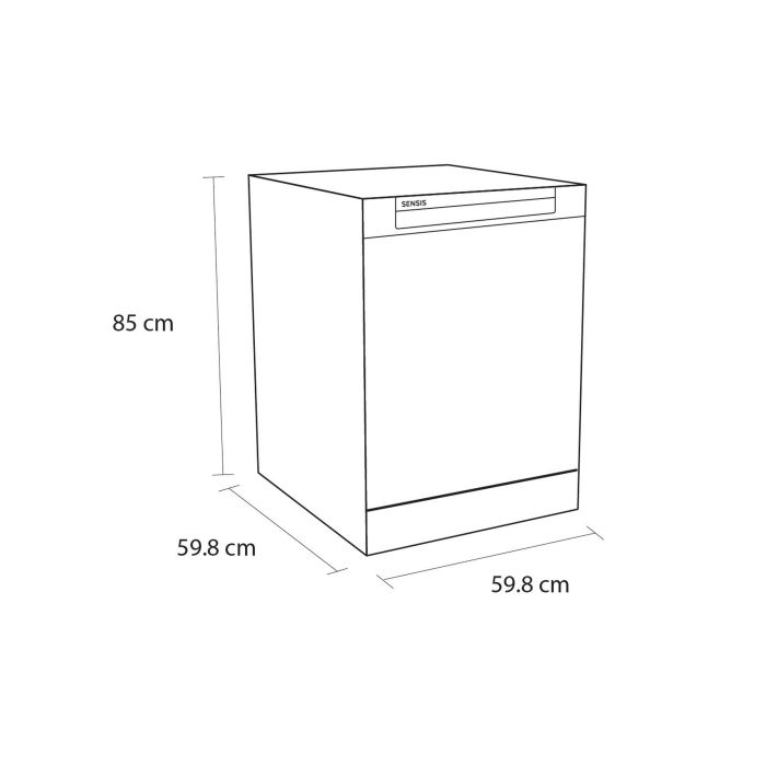 Sensis DWF0214FSDWA Free Standing Dishwasher - White - 14 Place Settings