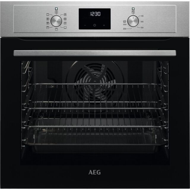 AEG BEX33501EM 
Multifunction Fan operated oven, touch control clock, minute minder and duration coo