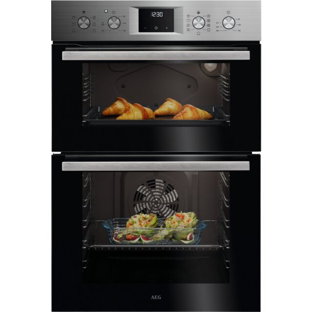 AEG GU5CP20M Stainless Stee 59.4cm Built In Multifunction double oven
