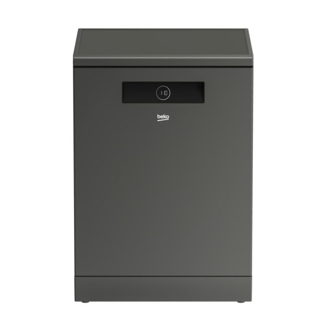 Beko BDEN38640FG Graphite C energy rating full size dishwasher, 15 place settings capacity, HygieneI