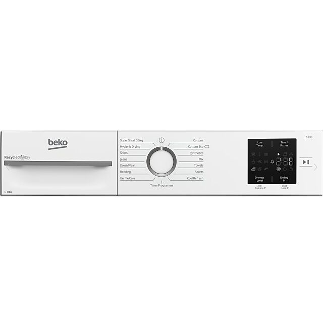Beko BM3T3822W White Heat Pump Dryer 8kg