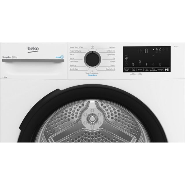 Beko BM3T3833NW 8kg Heat Pump Tumble Dryer (NI Exclusive) - White
