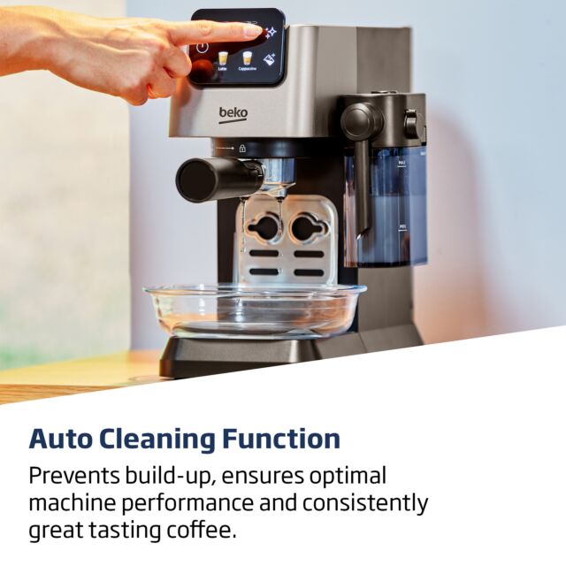 Beko CEP5304X CaffeExperto CEP5302B Manual Espresso with Steam Wand - Black
