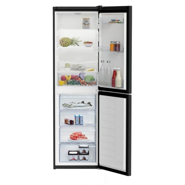 Beko CFG4582B Black 50/50 Frost Free Fridge Freezer H1824 W540 D575