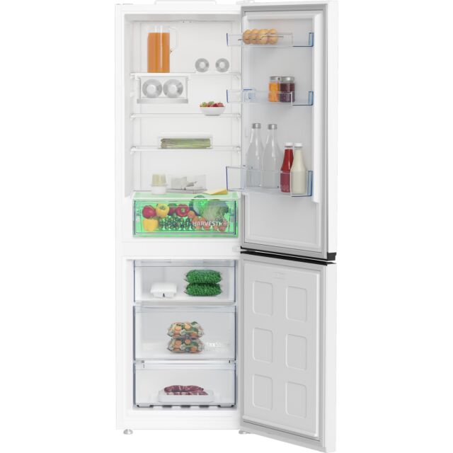 Beko CFG4686VW E Energy Rated 50/50 Frost Free Fridge/Freezer, Harvestfresh H186.5 W59.5 D66.3