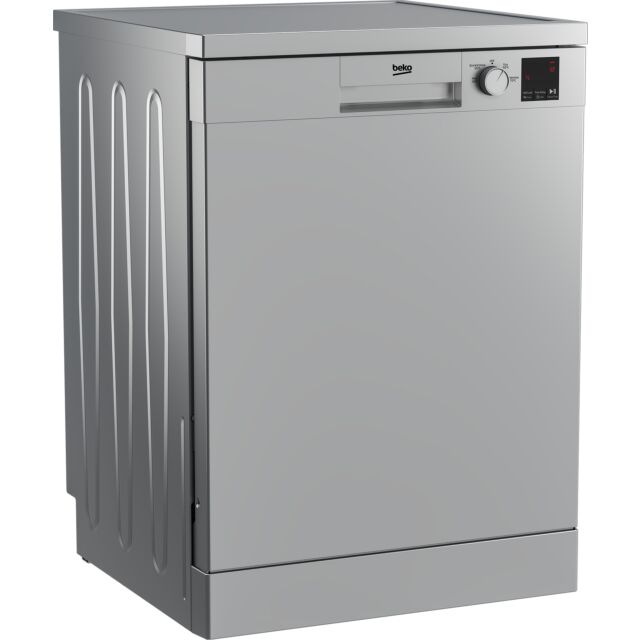 Beko DVN04X20S Silver Freestanding 60Cm Dishwasher 12.9Ltrs Water Consumption