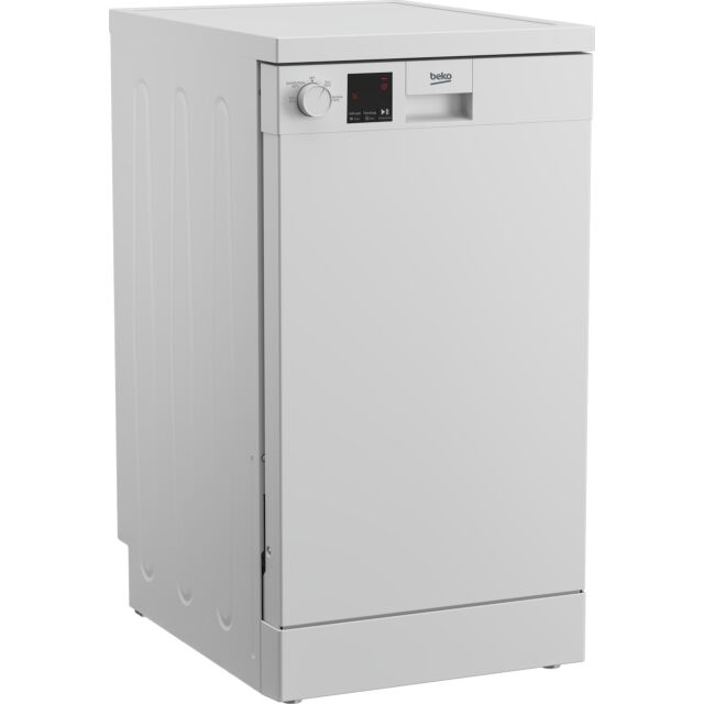 Beko DVS04X20W White 45Cm Dishwasher With 4 Programmes
