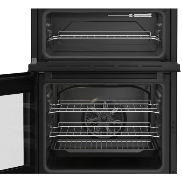 Beko EDC6731K Black 60Cm Double Oven Electric Cooker With Vitroceramic Hob