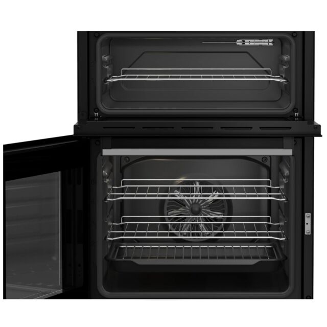 Beko FDC6731S Silver 60Cm Double Oven Electric Cooker With Ceramic Hob - Silver