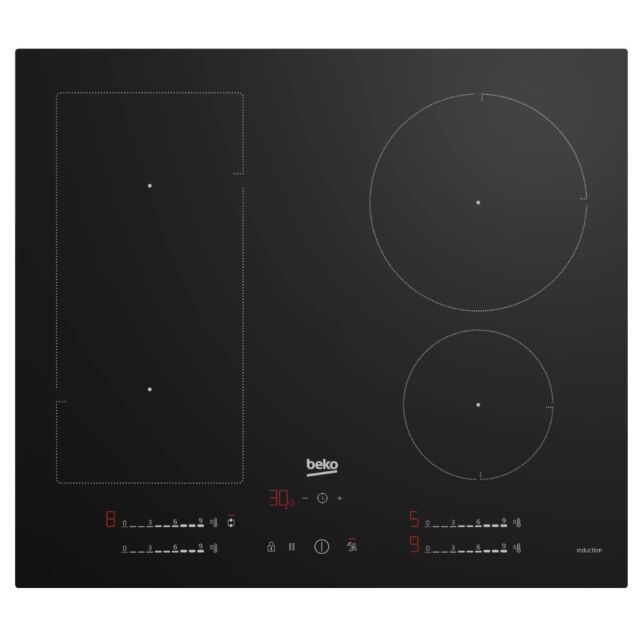 Beko HIIP64530UFT 60cm Plug & Play Induction Hob - Black