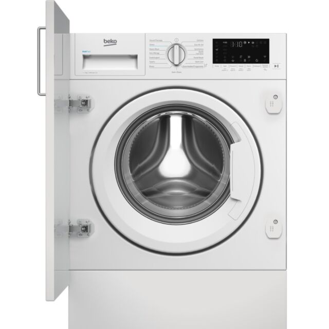 Beko WTIK74122 Fully Integrate C Energy rated Cleaning & Spin Speed Rating 7kg 1400 spin Integrated 