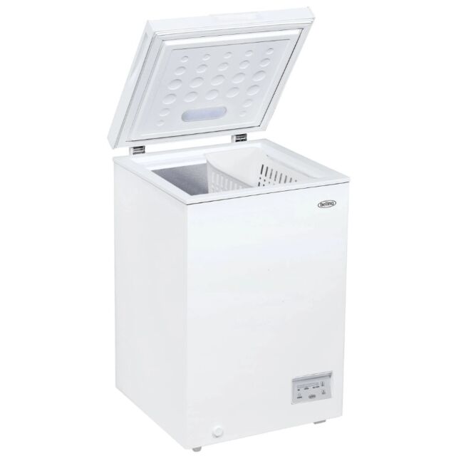 Belling BCFE101 Chest Freezer E, Electronic Control, Metal Back 845H 550W 545D Cap 98L