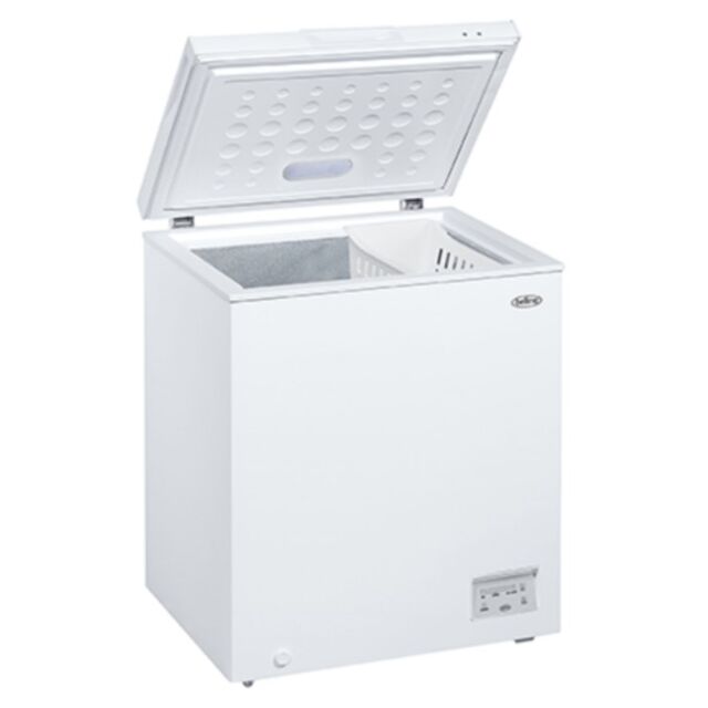 Belling BCFE151 White H845 W705 D545 Cap 142L Chest Freezer A+, Electronic Control, Metal Back
