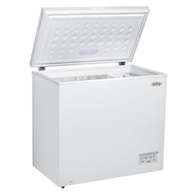 Belling BCFE201 White Chest Freezer A+, H845 W905 D545 Cap 198L Electronic Control, Metal Back