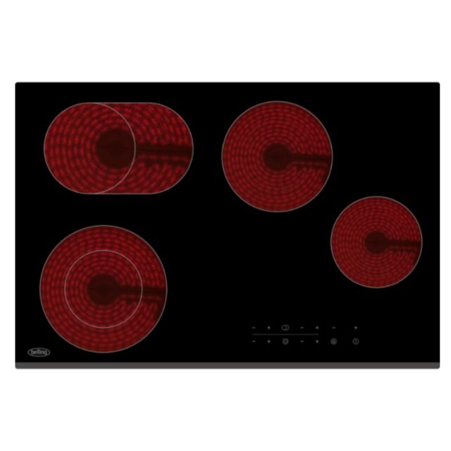 Belling BCH771TB 77cm Ceramic 4 Zone 2 Dual Zones