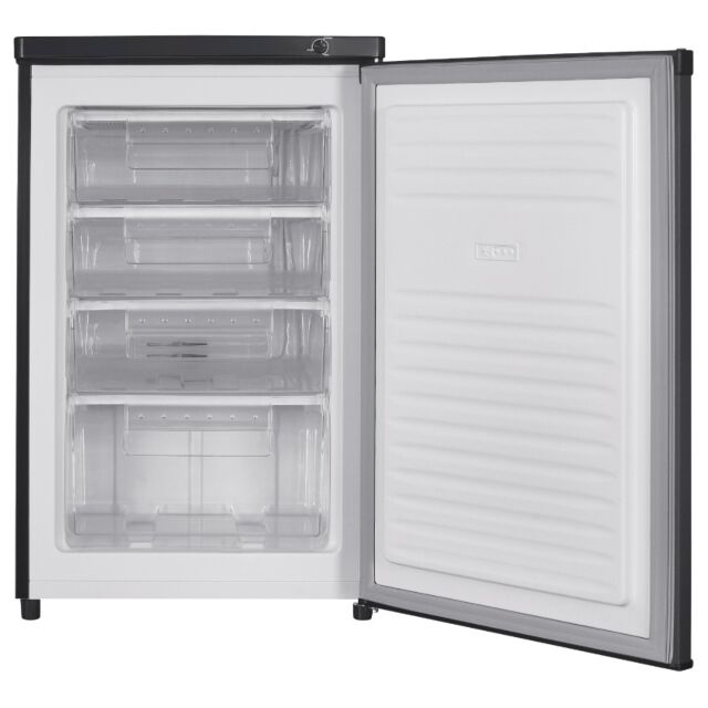 Belling BFZ95BKIX H850 W550 D580 91L Under Counter Freezer 3 Drawers Black Steel