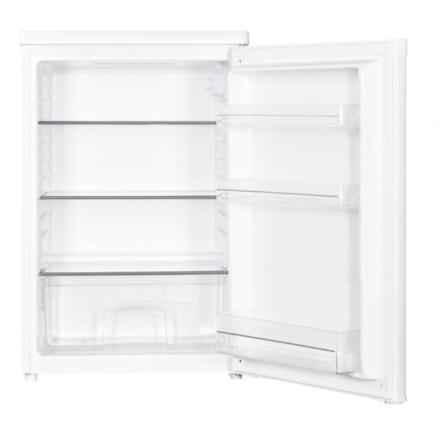 Belling BL130WH White H850 W550 D580 Cap 127L Under Counter Larder Fridge, Glass Shelves, E Class Re