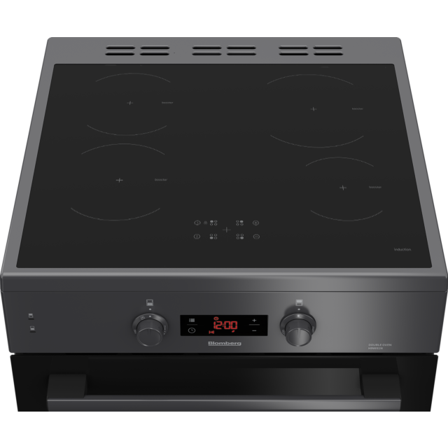 Blomberg HIN651N 60cm Double Oven Electric Cooker with Induction Hob - Anthracite