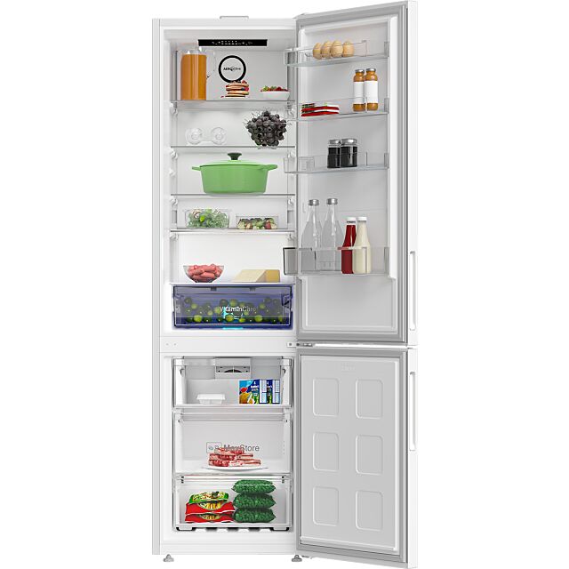 Blomberg KND24075V H203.5 W59.5 D66.3 Freestanding 70:30 Total Frost Free Fridge Freezer - White