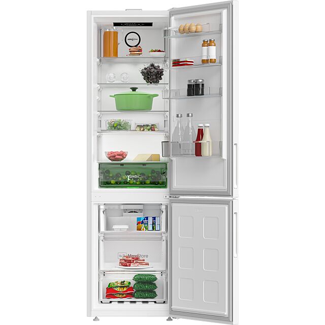 Blomberg KND24075V H203.5 W59.5 D66.3 Freestanding 70:30 Total Frost Free Fridge Freezer - White