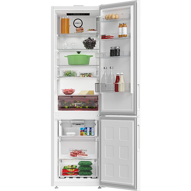 Blomberg KND24075V H203.5 W59.5 D66.3 Freestanding 70:30 Total Frost Free Fridge Freezer - White