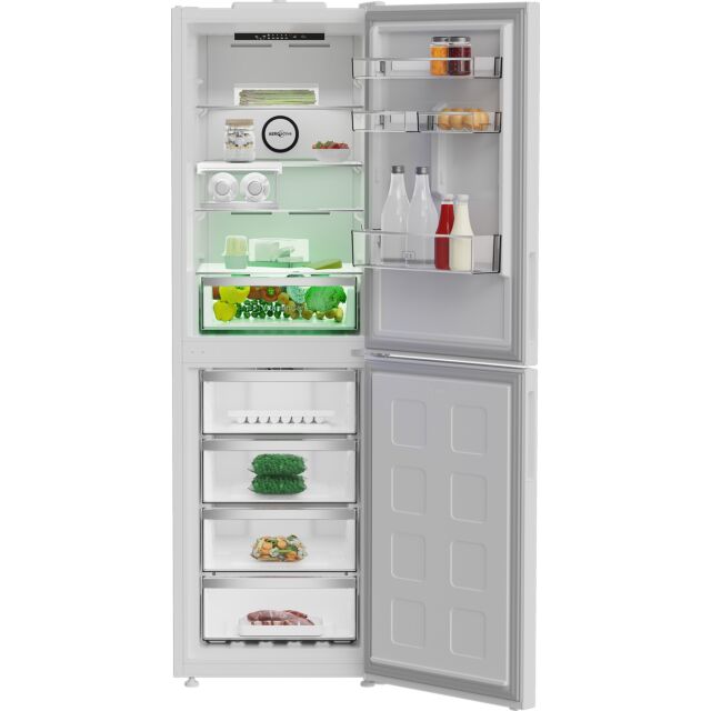 Blomberg KND24692V Vitamincare+ H192 W59.7 D66.3 50/50 Total No Frost Combi Fridge Freezer - White