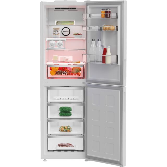 Blomberg KND24692V Vitamincare+ H192 W59.7 D66.3 50/50 Total No Frost Combi Fridge Freezer - White