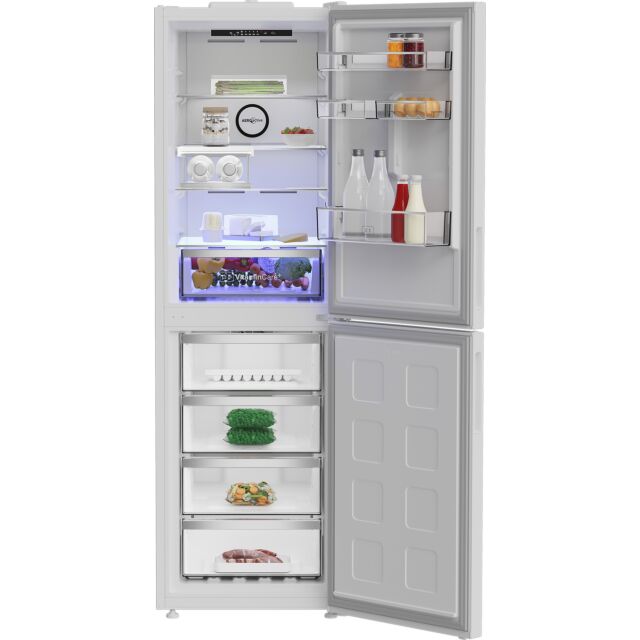 Blomberg KND24692V Vitamincare+ H192 W59.7 D66.3 50/50 Total No Frost Combi Fridge Freezer - White