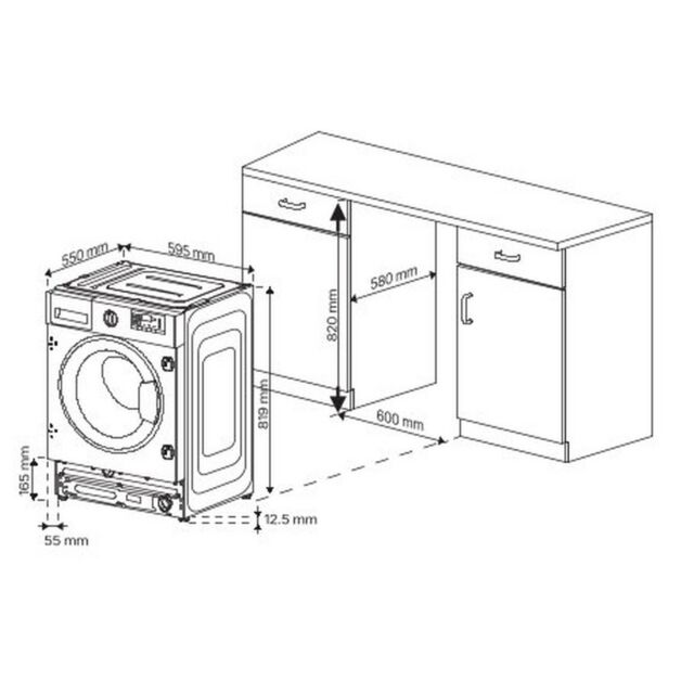 Blomberg LWI284420 8kg 1400 Spin Integrated Washing Machine