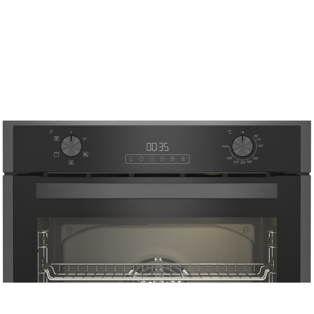 Blomberg ROEN9202DX 59.4cm Built In Electric Single Oven - Dark Steel