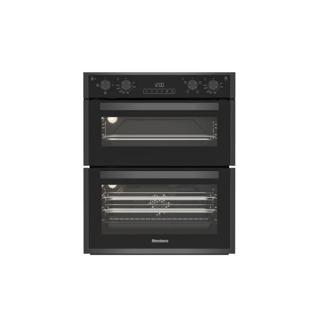 Blomberg ROTN9202DX 59.4Cm Built-In Electric Double Under Oven - Dark Steel