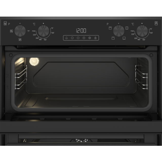 Blomberg ROTN9202DX 59.4Cm Built-In Electric Double Under Oven - Dark Steel