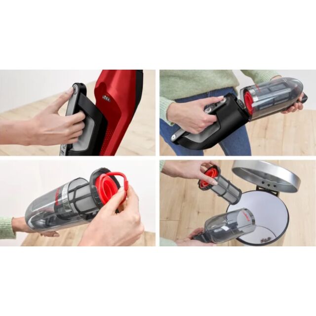 Bosch BBH3ZOOGB Red Serie 4 ProAnimal 2-in-1 Cordless Vacuum Cleaner - 55 Minutes Run Time - Red