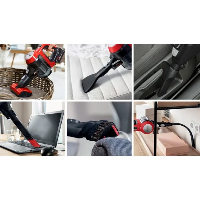 Bosch BCS71PETGB Red Unlimited 7. Powered by exchangeable Bosch power4all lithium ion batteries for 