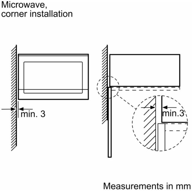 Bosch BFL553MB0B Black Built-In Microwave
