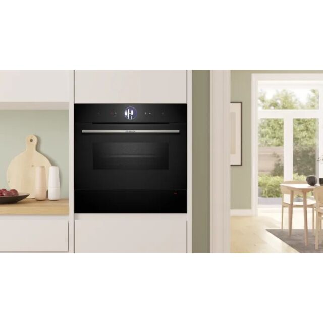 Bosch BIC7101B1B Black Series 8, Electronic, 14Cm High, Warming Drawer, 4 Settings, Heated Ceramic B