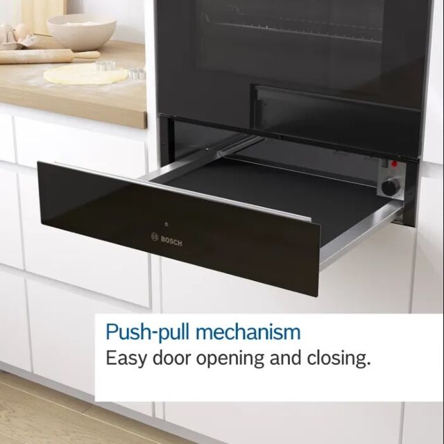 Bosch BIC7101B1B Black Series 8, Electronic, 14Cm High, Warming Drawer, 4 Settings, Heated Ceramic B