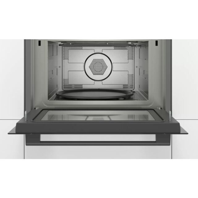 Bosch CMA583MB0B Black Built-In Microwave With Hot Air Function