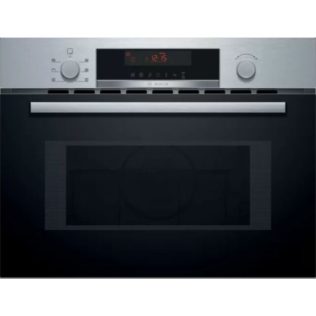 Bosch CMA583MS0B B/Steel Built-In Microwave With Hot Air Function