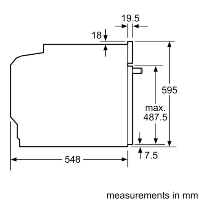 Bosch HMG7764B1B Electronic, 20 functions, inc. MW & MW Combinations, Digital Control Ring with TFT 