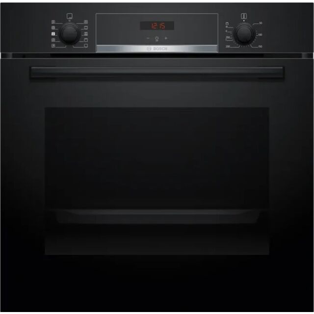 Bosch HQA534BB3B Black 59.4Cm Built In Electric Single Oven With Added Steam Function