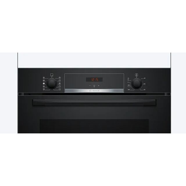Bosch HQA534BB3B Black 59.4Cm Built In Electric Single Oven With Added Steam Function